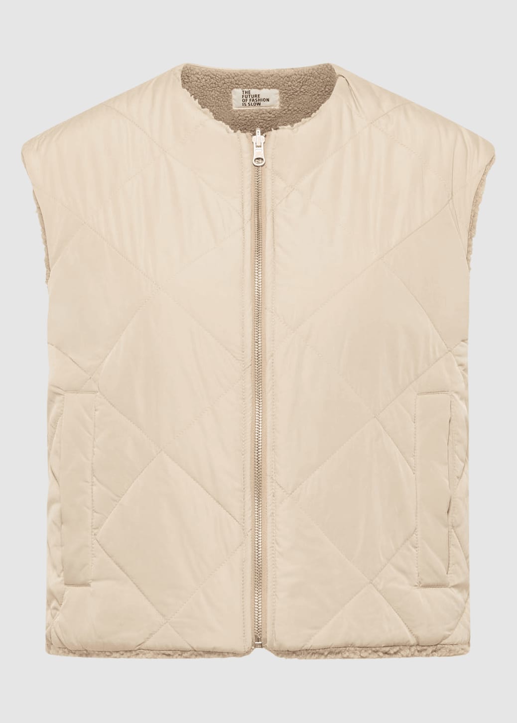 Wende Weste Grs White Pepper