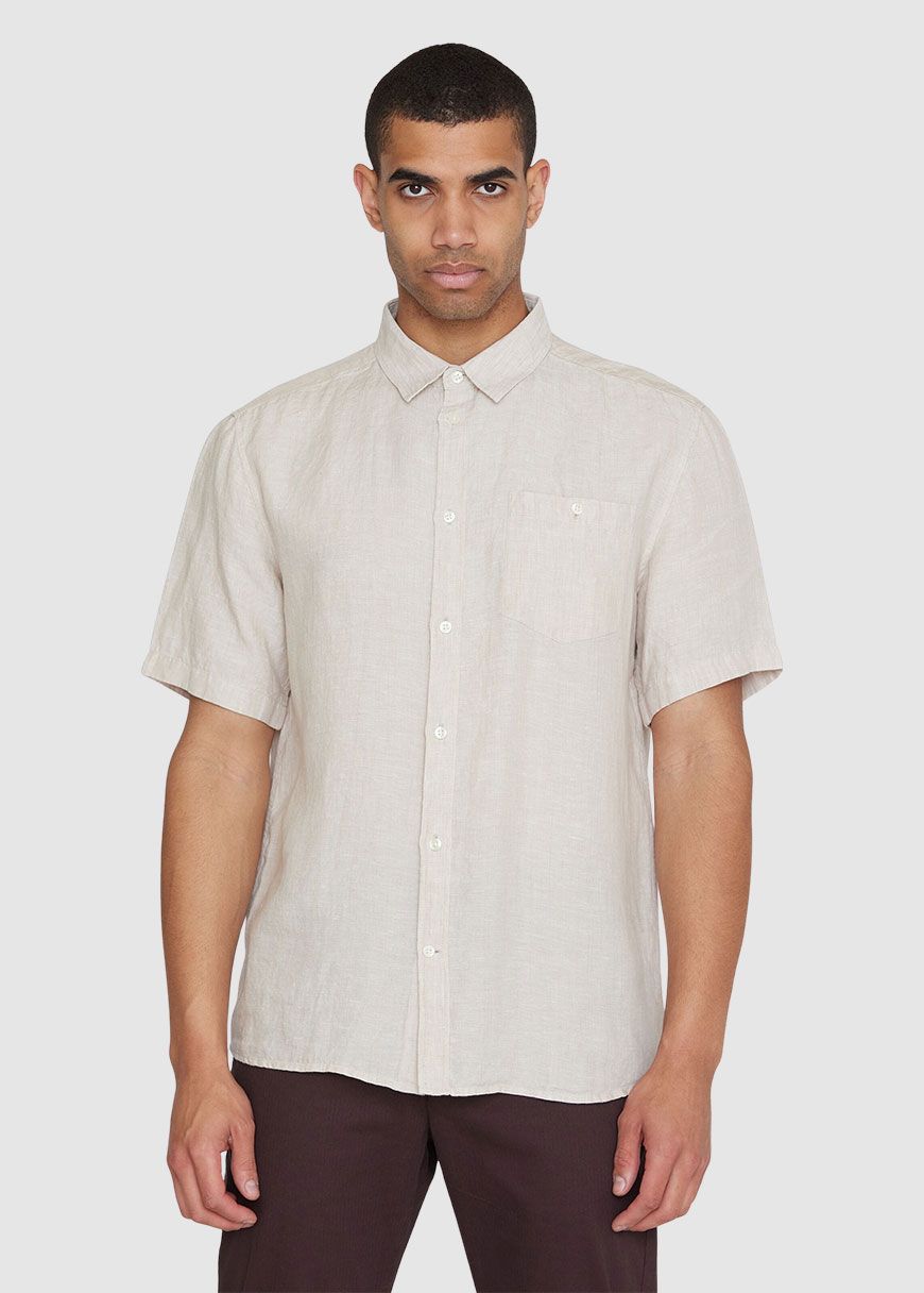 Regular Linen Short Sleeve Shirt