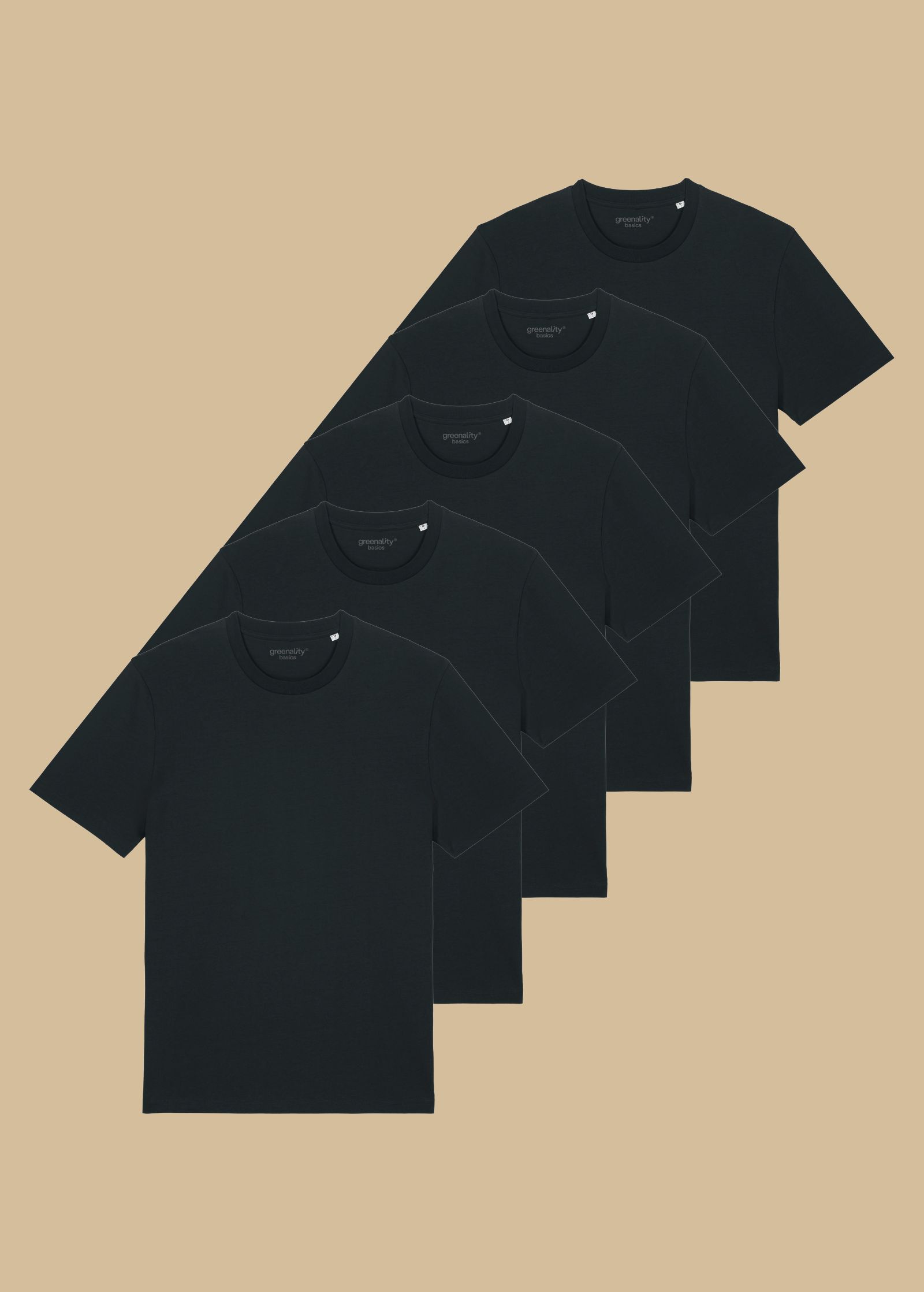 Classic T-Shirt Man 5er Pack Black