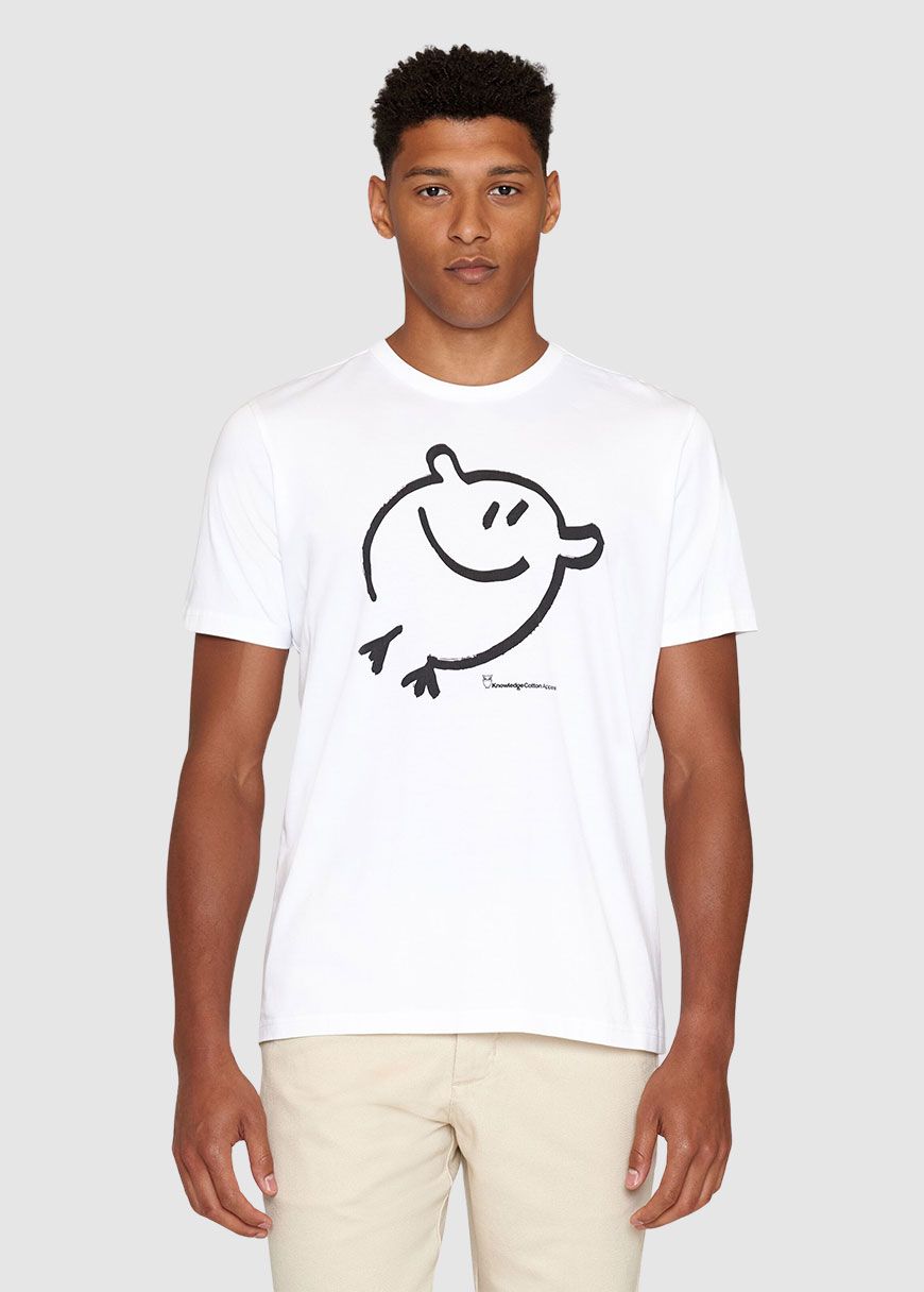 Regular Short Sleeve Heavy Single Smile T-Shirt Regular Short Sleeve Heavy Single Smile T-Shirt