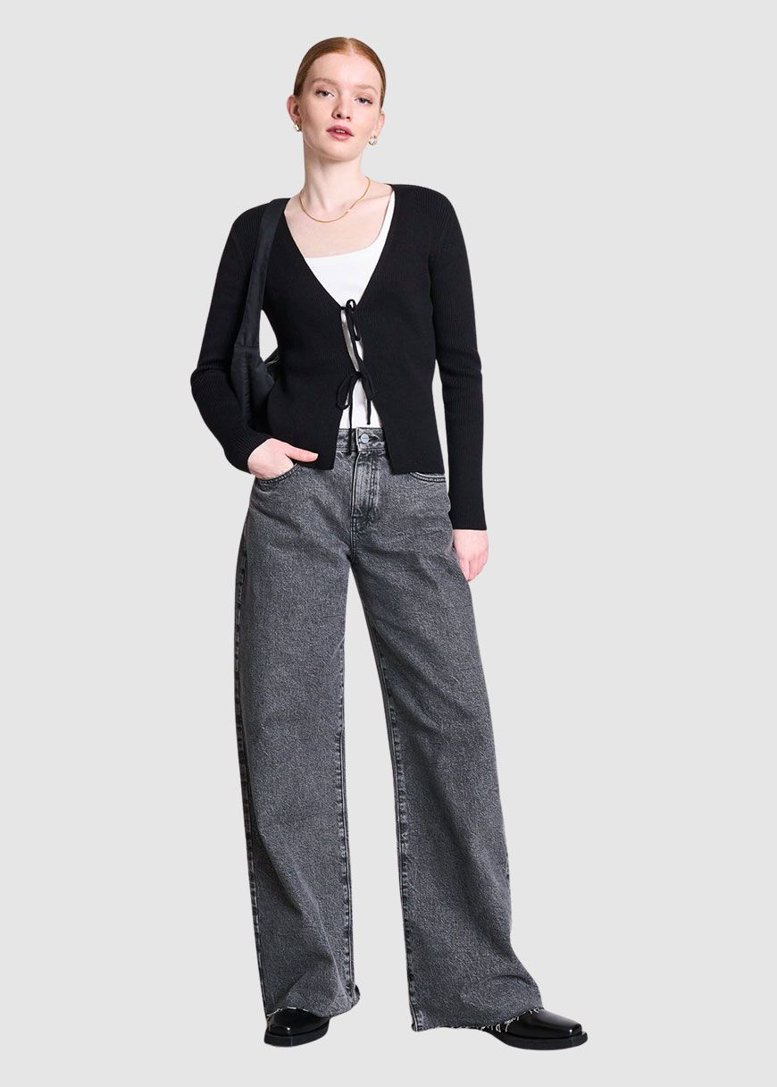 Tie Cardigan Tangy