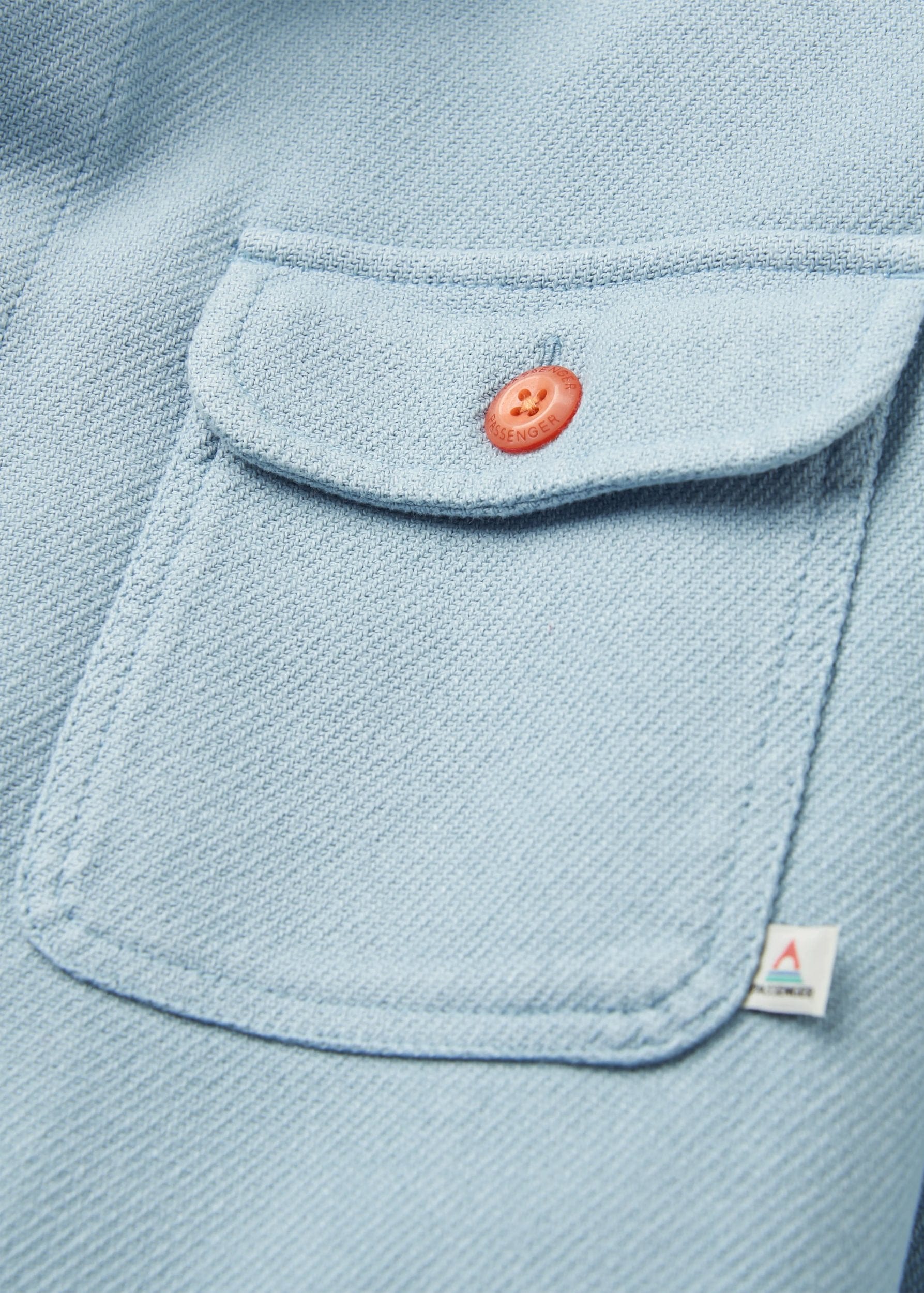 Island Twill Shirt Faded Denim Island Twill Shirt Faded Denim