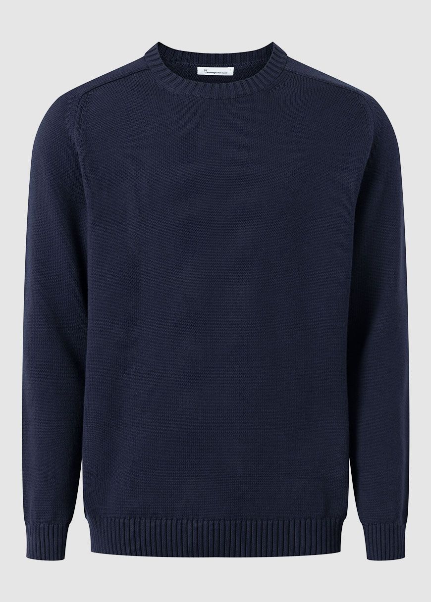 Plain Knitted Crew Neck