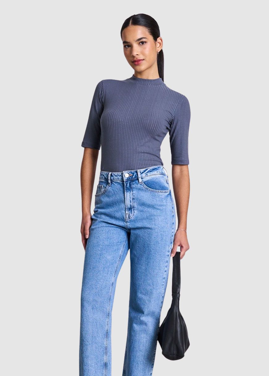 Lyocell Rib T-Shirt Nina
