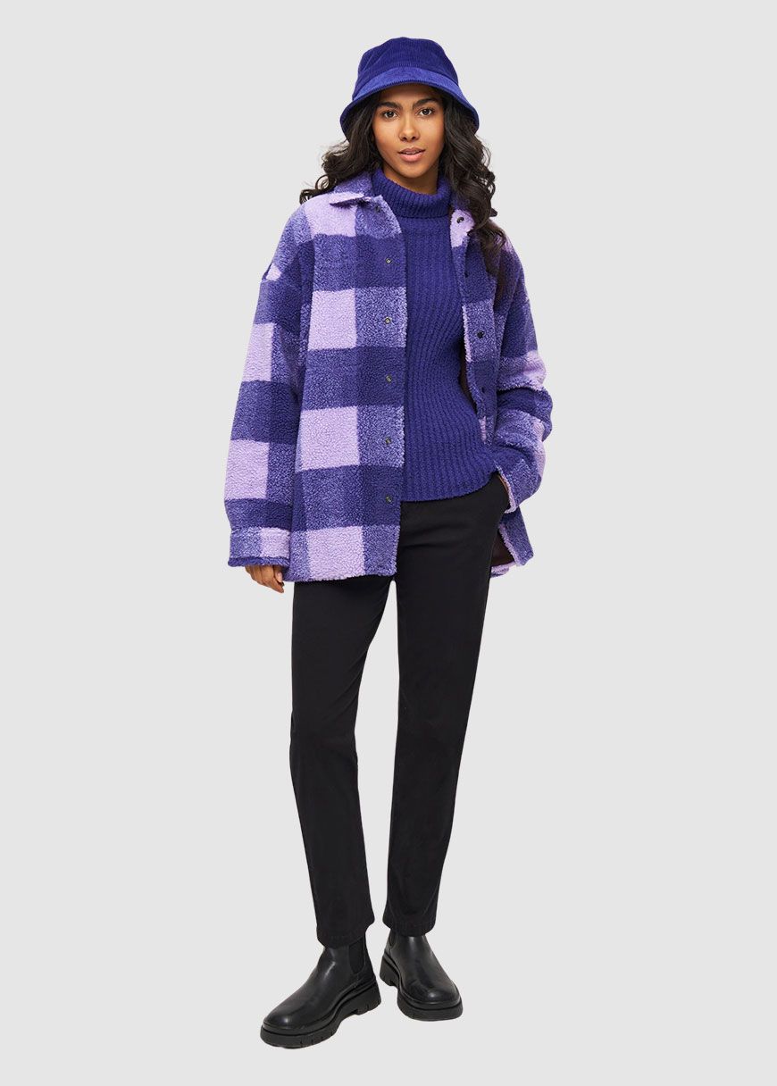 Checked Teddy Overshirt Checked Teddy Overshirt